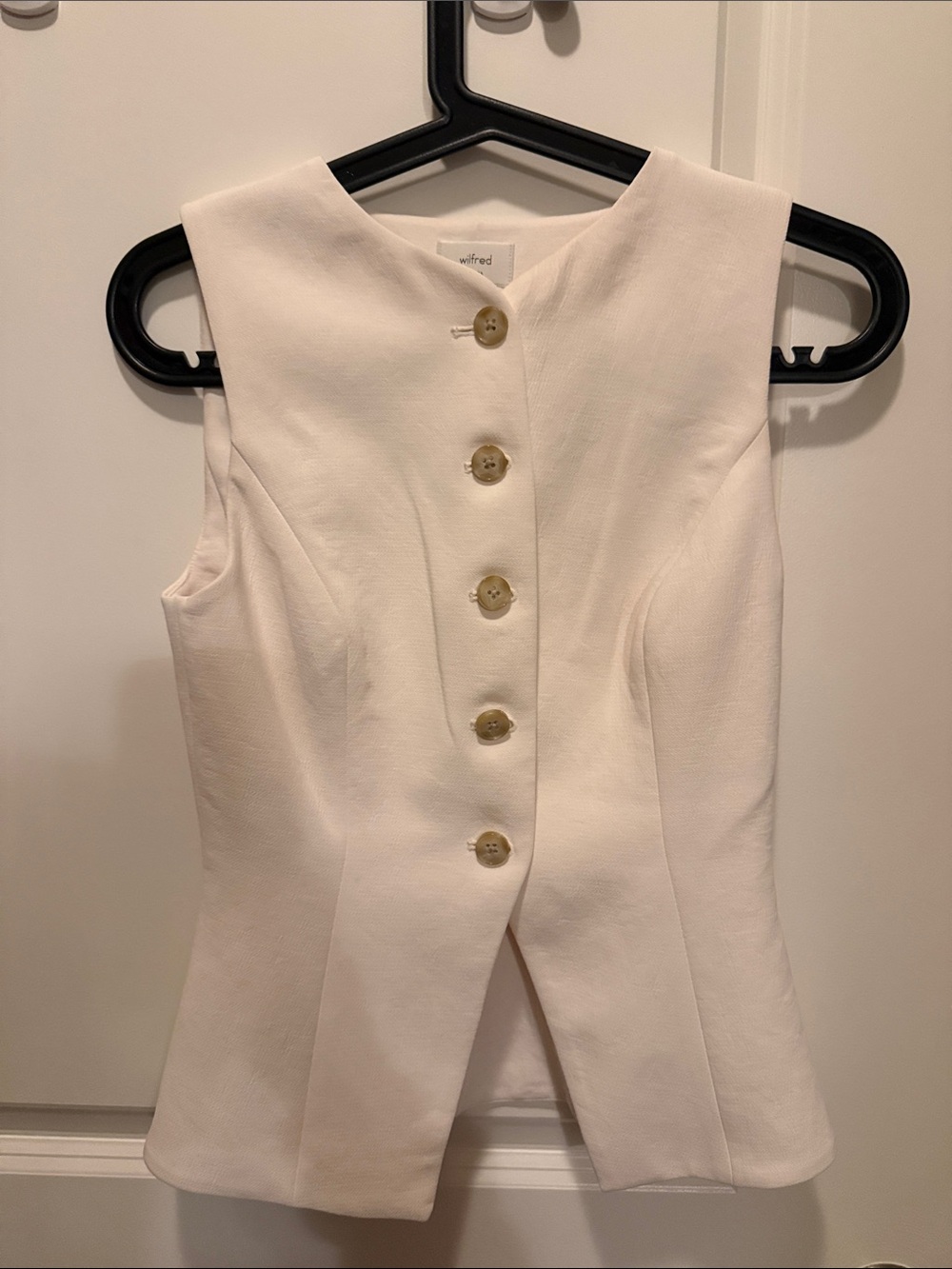 Aritzia Wilfred Vest Light Birch size 00